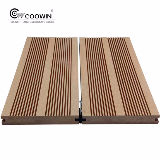 Outside 3D Wood Grain Solid WPC Composite Decking