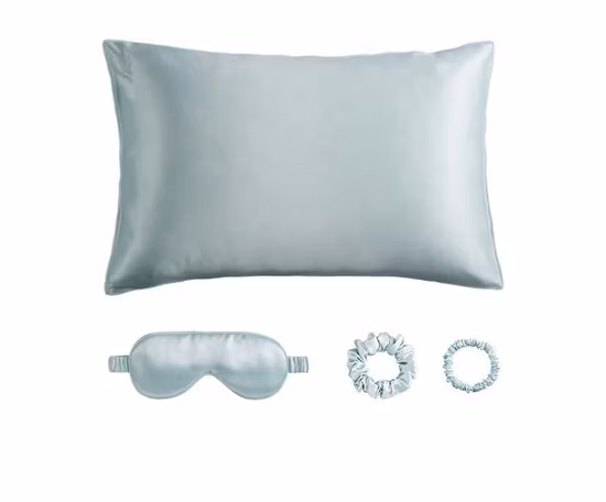 Comfortable Custom Pure Mulberry Silk Pillow Case 100% Mulberry Silk Pillowcase Gift Set with Eyemask Hair Accessories