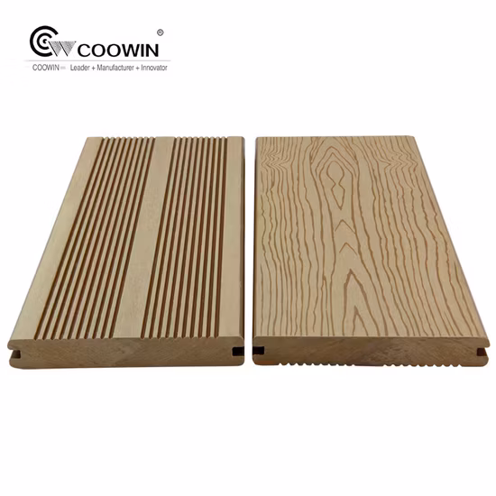 Outside 3D Wood Grain Solid WPC Composite Decking