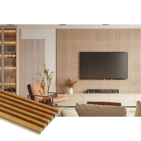 Household PVC Solid Wall Panel Bamboo Fiber Interior WPC Wall Panels