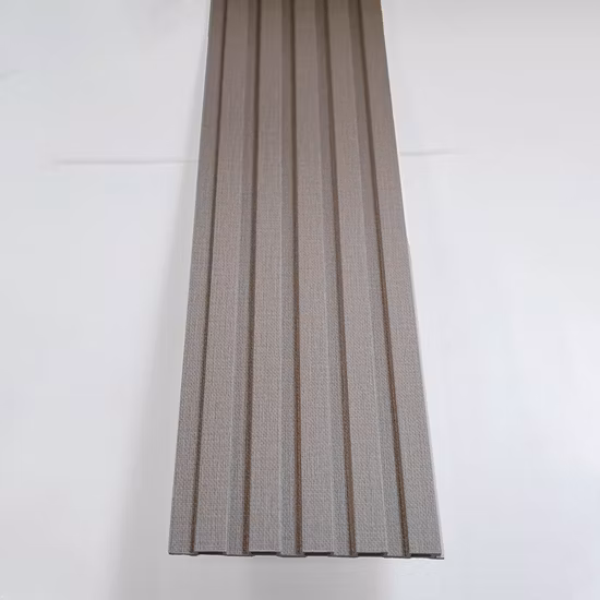 Customized Product Sound Proof Wall Panels Solid Slat Walls for Indoor Wall Board WPC for Wall Covering Decoration