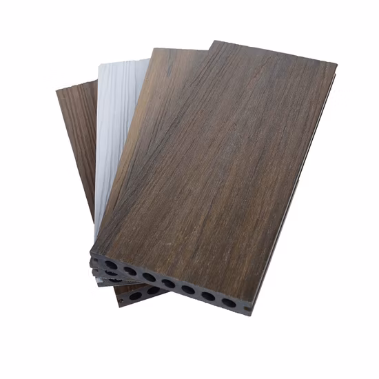 3D Embossing Composite Flooring Wood Plastic WPC Hollow Decking