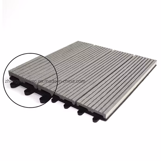 High Quality WPC DIY Tiles Wholesale Composite Decking Tiles WPC Deck Tiles Outdoor Home Garden Floor Tiles