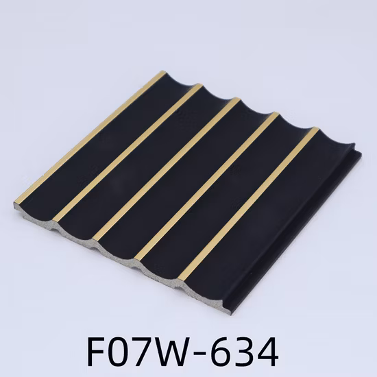 Waterproof Wall Cladding PS Ceiling Wall Panel Charcoal Louver Panel