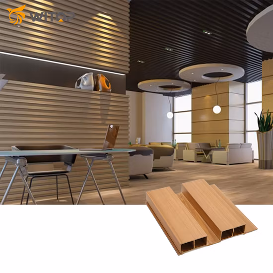 Solid Co-Extrusion Wood Plastic Composite Wall Cladding Second Generation WPC Wall Panel