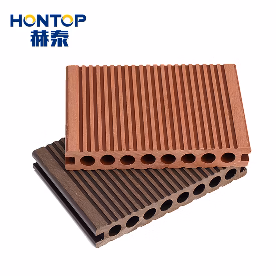 Good Price Waterproof Weather Resistant Wood Plastic Outdoor Composite Flooring Hollow WPC Deck WPC Decking WPC Interlock Decking