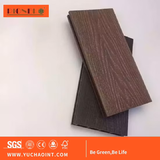 High Quality HDPE Crack-Resistant Anti-Rotten Solid Co-Extrusion WPC Wood Plastic Composite Decking for Outdoor Projects