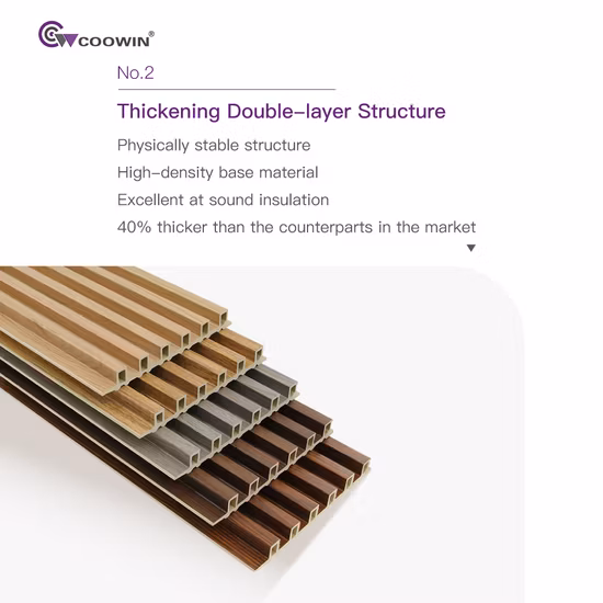 Factory Cheap Price Eco-Friendly Waterproof WPC Fluted Wall Panel
